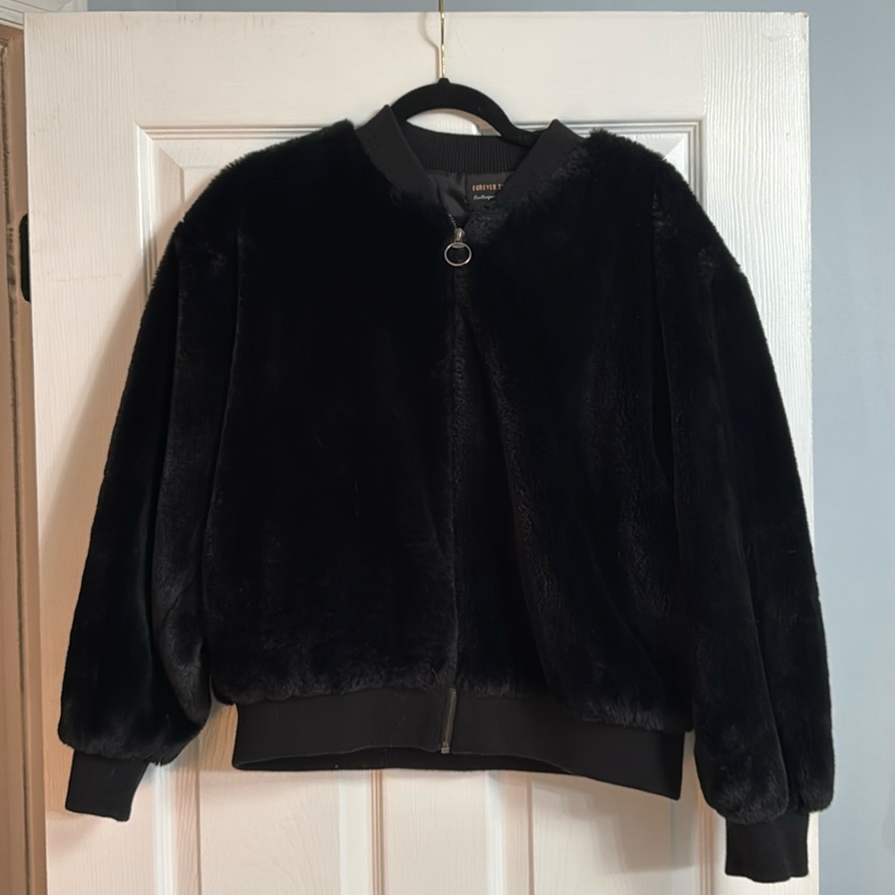 Forever 21 faux fur jacket